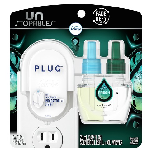 Febreze Plug Odor Eliminator 1 Device Plus 1 Refill 0.87-fl oz