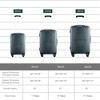 3-Piece Set Luggage, Hard Sided Luggage with Spinner Wheels Suitcase Set with Lock 20in/24in/28in Luggage Sets for Travel- Dark Green - 3 of 4
