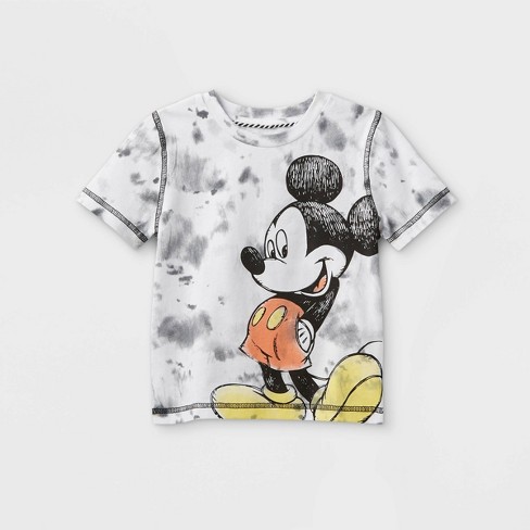 Toddler Boys' Disney Mickey Mouse T-Shirt - Black/White - image 1 of 2