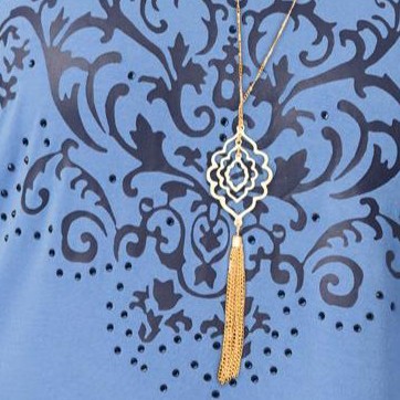 french blue damask