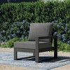 WestinTrends Montara Outdoor Patio HDPE Right Arm Facing Sectional Corner Chair with Patio Cushions - 2 of 4