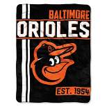 MLB Baltimore Orioles Micro Fleece Throw Blanket