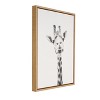 24" x 18" Giraffe Framed Canvas Art - Uniek  - image 2 of 3
