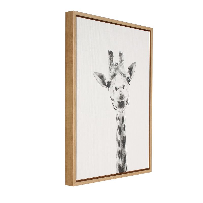 24" x 18" Giraffe Framed Canvas Art - Uniek , 3 of 8