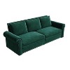NicBex 93.7" Multi-Functional Sofa Bed Pull-out 3-in-1 Faux Leather Convertible Sleeper Sofa with Nailhead Trim & Rolled Arm for Living Room - 3 of 4