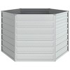 vidaXL Garden Raised Bed Silver Galvanized Steel - 50.8" x 50.8" x 30.3" - Silver - 4 of 4