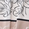 Anna-Kaci Women's Outlined Floral Print Square Ring Scarf with Soft Silky Fabric Lightweight Versatile Neck and Hair Accessory - 4 of 4
