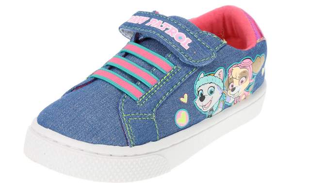 Paw Patrol Toddler Shoe, Low Top Denim Casual, Marshall, Chase, Skye, and Everest, 2 of 8, play video