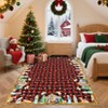 Christmas Area Rugs for Living Room Bedroom Xmas Themed Plaid Festival Winter Decorations Rugs Soft Foldable Accent Rug - 3 of 4