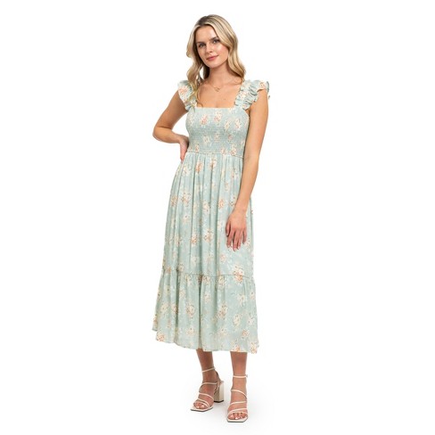 Women's cheap smocked sundress