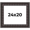 PosterPalooza | 3.5" Wide Ornate Black Picture Frame - UV Acrylic, Backing Board, Hanging Hardware Included - 2 of 4