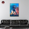 Notoriart Bold and Colorful Soccer Player Soccer Wall Art Framed - 2 of 4