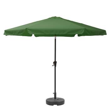 10' Tilting Market Patio Umbrella with Base - CorLiving