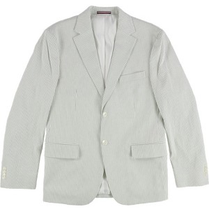 Tommy Hilfiger Mens Seersucker Two Button Blazer Jacket - 1 of 2