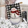 Briarwood Lane Winter House Flag 40x28 For Outdoor Happy Snowman Burlap For Winter House Flag - 4 of 4