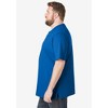 KingSize Men's Big & Tall Shrink-Less Lightweight Henley T-Shirt - 4 of 4