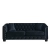 NicBex 59/77 Inch Loveseat,Modern Chesterfield Velvet Loveseat Sofa with Tufted Backrests,Upholstered Couch for Living Room,Bedroom,Lounge - 4 of 4