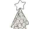 HomeRoots 16" Silver Faux Crystal Christmas Figurine - 3 of 3