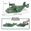 Military Vehicles Toy Set Osprey Helicopter, Armored Car, Camp, Military Boat, Motorcycle, Army Men Figures for Boys Age 4-7, Kids Birthday Xmas Gifts - 4 of 4