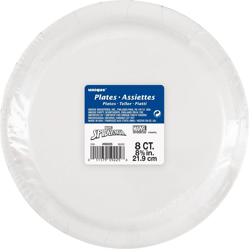 Spider-Man 9&#34; 8ct Party Paper Plates, 3 of 4