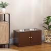 Kumasinova Dog Food Storage Container,Elevated Dog Bowls with Storage Cabinet Containing Large 44L Capacity - 2 of 4