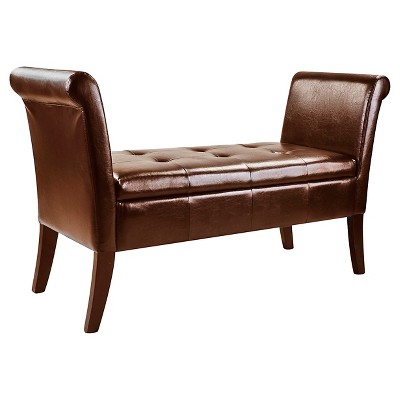 target leather bench