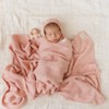 Luxury Organic Cotton Baby Swaddle Receiving Blanket + Hat Gift Set for Newborns and Infant Boys & Girls - 2 of 4