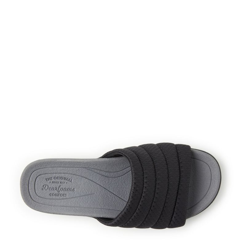 Dearfoams Womens Low Foam Slide Sandal, 4 of 6