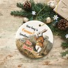 The White Rabbit How Long is Forever Quote Ornament, Vintage Alice's Adventures in Wonderland Christmas Decor| OrnamentallyYou - 4 of 4