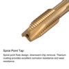 Unique Bargains High Speed Steel Titanium Plated Metric Spiral Point Thread Tap and Drill Bit Set - 3 of 4