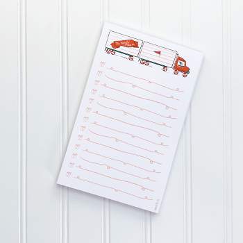 The North Pole Inc 5" x 8" Winter Lined Notepad by Ramus & Co (50 Heavyweight Tear-Off Sheets)