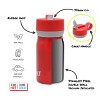 Built Cascade 12 oz Water Bottle, Double Wall Vacuum Insulated Stainless Steel, Leakproof Straw Lid, BPA-Free & Leakproof Tumbler (Pink) - 2 of 4