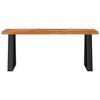 vidaXL Bench with Live Edge 43.3 in. Solid Wood Acacia - 4 of 4