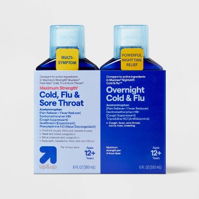 Relief Liquid Combo Pack for Cold & Sore Throat - 12 fl oz - up&up™