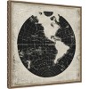 Amanti Art World News Map I by Elizabeth Medley Canvas Wall Art Print Framed 22 x 22-in. - 3 of 4