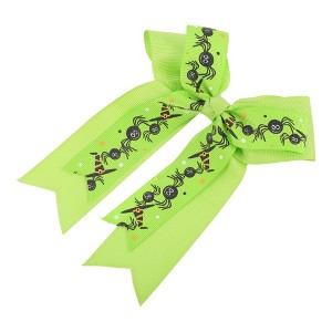 Unique Bargains Women's Halloween Bow Double-layer Ribbon Duckbill Clip 1 Pc - 1 of 4