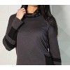 Women's Patch Pocket Turtleneck Top - Angel Apparel - image 2 of 4