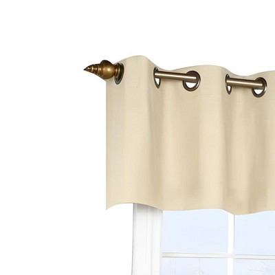 Natural Cotton Grommet Top Sill Length Valance