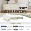 KTMBDW Modern Shoe Storage Bench with Hidden Storage and Upholstered Cushions for Bedside, Living Room and Entryway, Office - 4 of 4