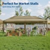 10x20 Heavy Duty Pop Up Canopy Tent w/Roller Bag, 4 Weight Bags, 8 Stakes & 6 Guy Ropes - 3 Height Adjustable - 3 of 4