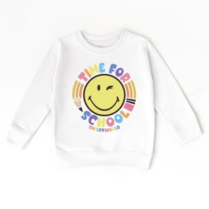 The Juniper Shop SmileyWorld Time For School Toddler Sweatshirt - 1 of 4
