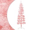 Slim Artificial Half Christmas Tree Pink PVC, Steel Slim - 3 of 4
