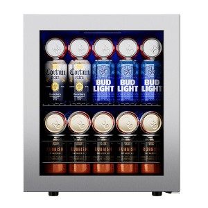 Yeego Beverage Refrigerator, Mini Beverage Fridge with Glass Door for Soda Beer or Drinks,62-65 Can - 1 of 1