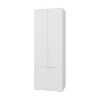 CAVINAS Wardrobe Cabinet,Armoire Closet with 4 Shelves,3 Doors,Wood Finish Closet Wardrobe,Wardrobe Cabinet for Bedrooms,Dressing Room - 4 of 4