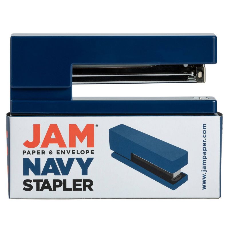 JAM Paper Modern Desk Stapler - Navy, 6 of 8
