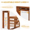 Karl Home |Patio Folding Acacia Wood Side Table Balcony Table - 3 of 4