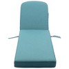KINWELL Set of 2 Extra Thick Outdoor Chaise Lounge Cushions (5-inch Thick) - 3 of 4
