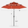 Best Choice Products 10ft 3-Tier Patio Umbrella, Market Sun Shade w/ Tilt Adjustment, Easy Crank - 2 of 4