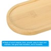 Unique Bargains Oval Bamboo Wood Saucer Plant Tray Saucer - 3 of 4