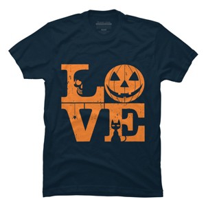 Men's Design By Humans Halloween Love Night Creepy Cute Fun By RedBirdLS T-Shirt - 1 of 4